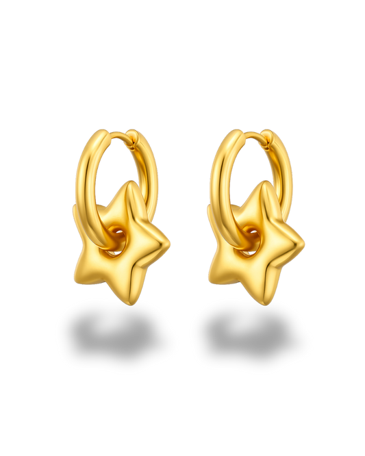 Silver Starry Earrings (Stainless Steel)