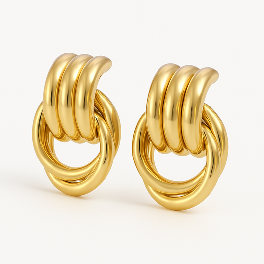 Gold Knot (18k Gold Plated, Stainless Steel)