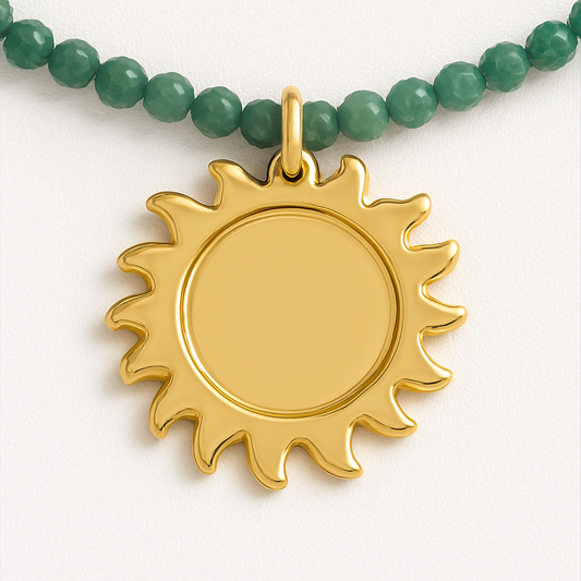 Sunrise Necklace (18K Gold Plated, Stainless Steel)