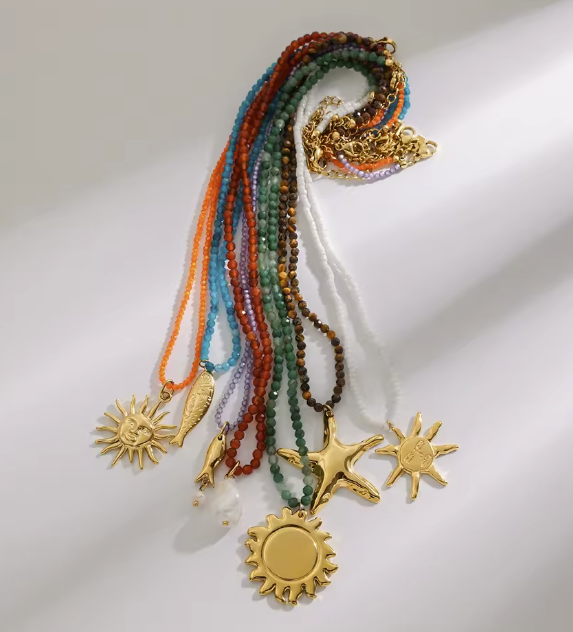 Pearly Necklace (18K Gold Plated, Stainless Steel)