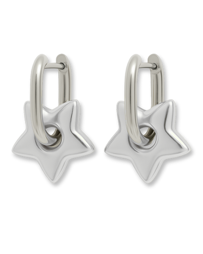 Duo Gold & Silver Starry Earrings (Stainless Steel)