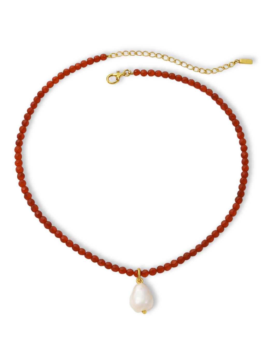 Pearly Necklace (18K Gold Plated, Stainless Steel)