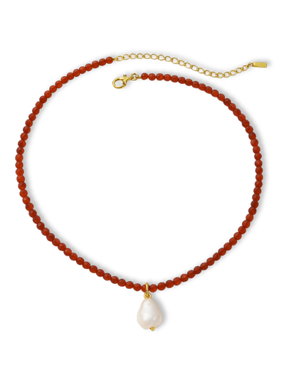 Pearly Necklace (18K Gold Plated, Stainless Steel)