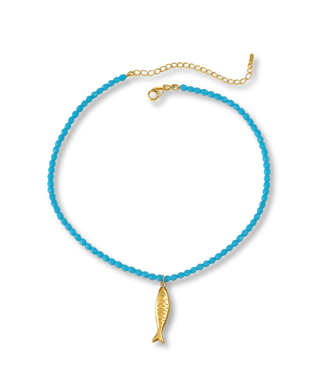 Sea Fish Necklace (18K Gold Plated, Stainless Steel)
