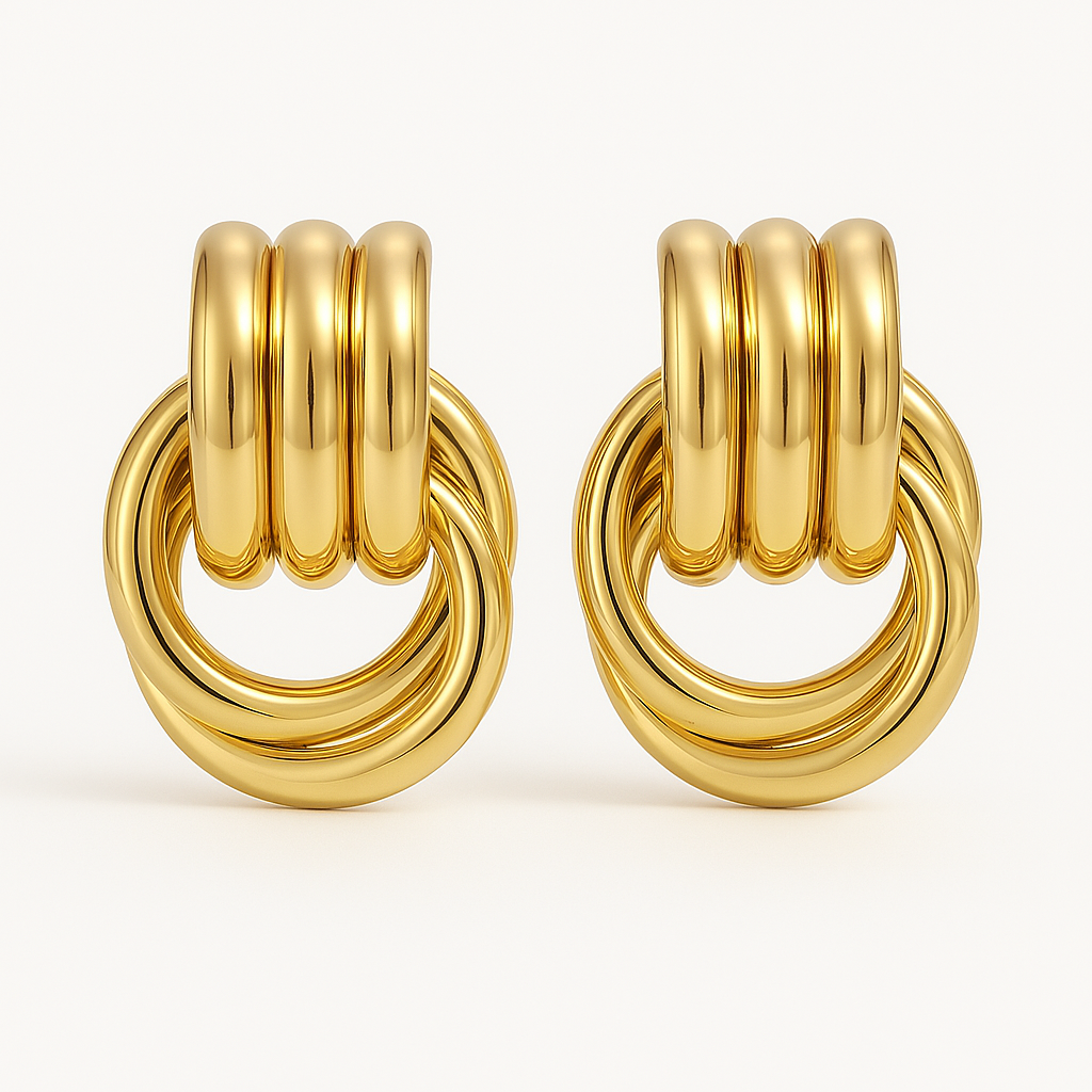 Gold Knot (18k Gold Plated, Stainless Steel)