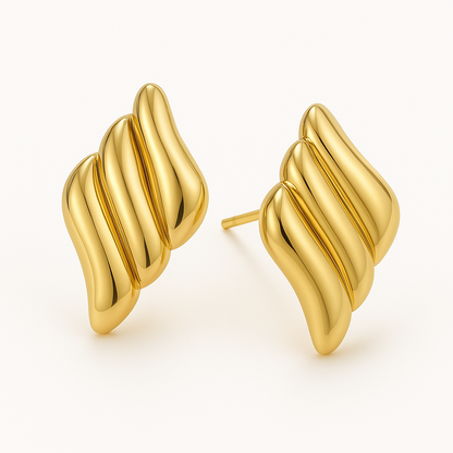 Winged Silver Vintage Style Earrings (18K Gold Plated)