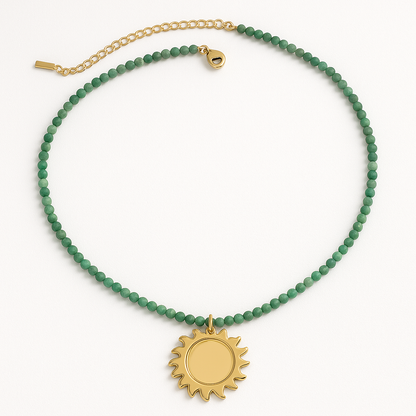 Sunrise Necklace (18K Gold Plated, Stainless Steel)